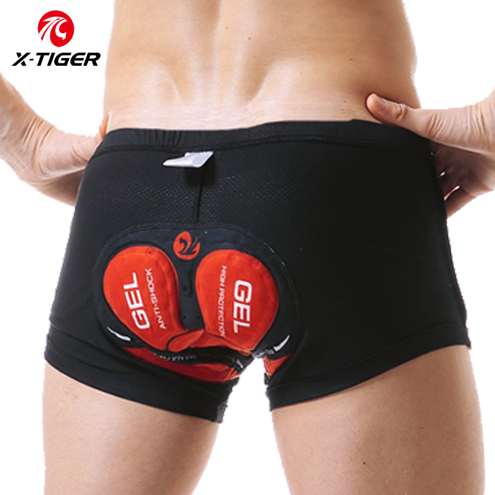 Padded Cycling Shorts 5D Gel - WOSAWE 남성용 MTB 사이클링 반바지 5D