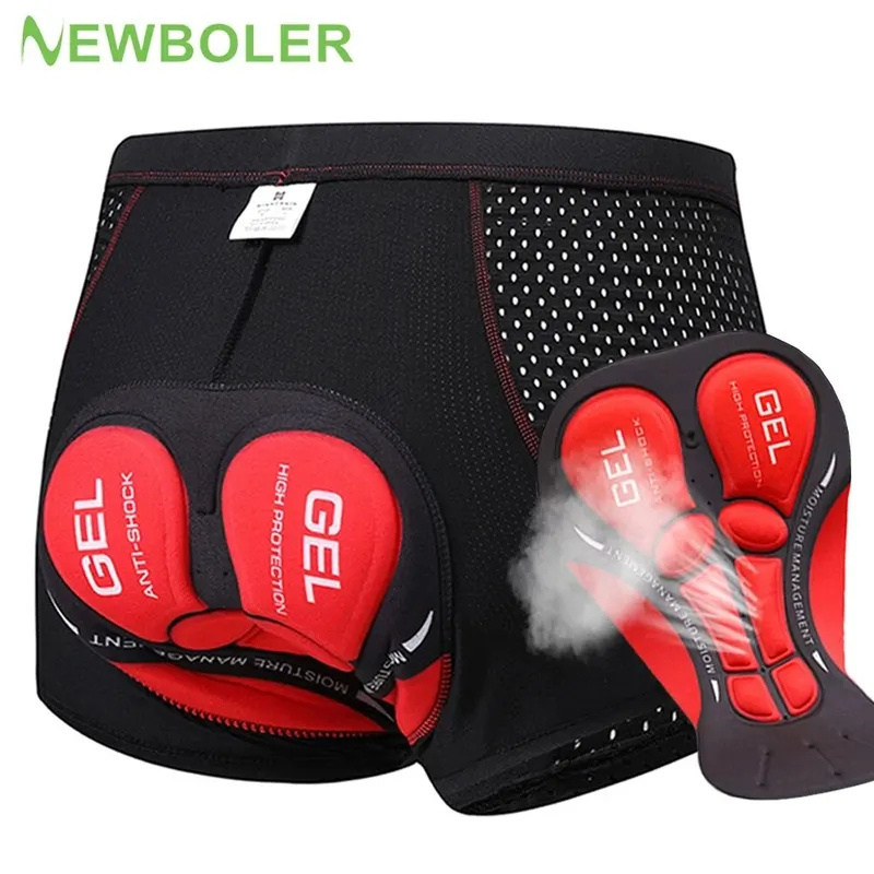 Padded Cycling Shorts 5D Gel - NEWBOLER 남성용 MTB 사이클링 반바지 5D