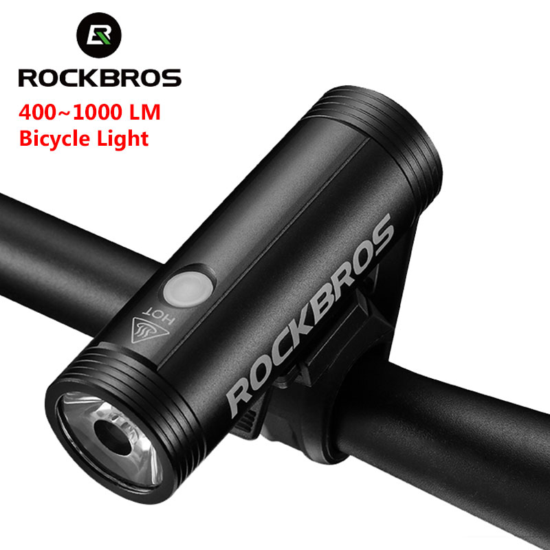 Rechargeable Bicycle Headlight 1000 Lumen - ROCKBROS 자전거 라이트 전면 사이클링 손전등