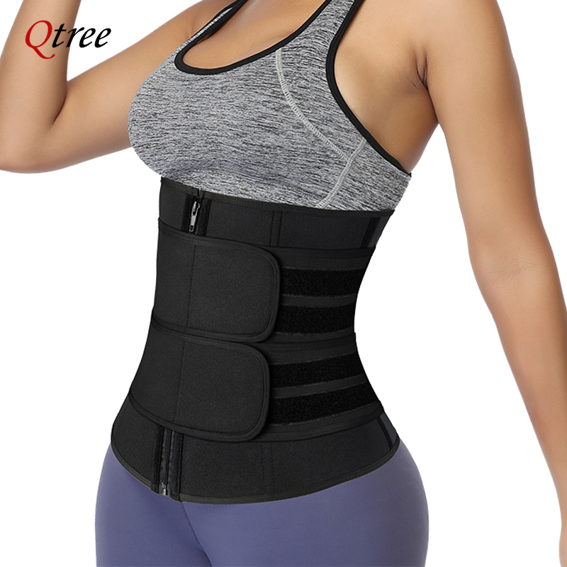 Sweat Waist Trainer Belt Neoprene - Qtree 허리 트레이너 플러스 사이즈 여성용