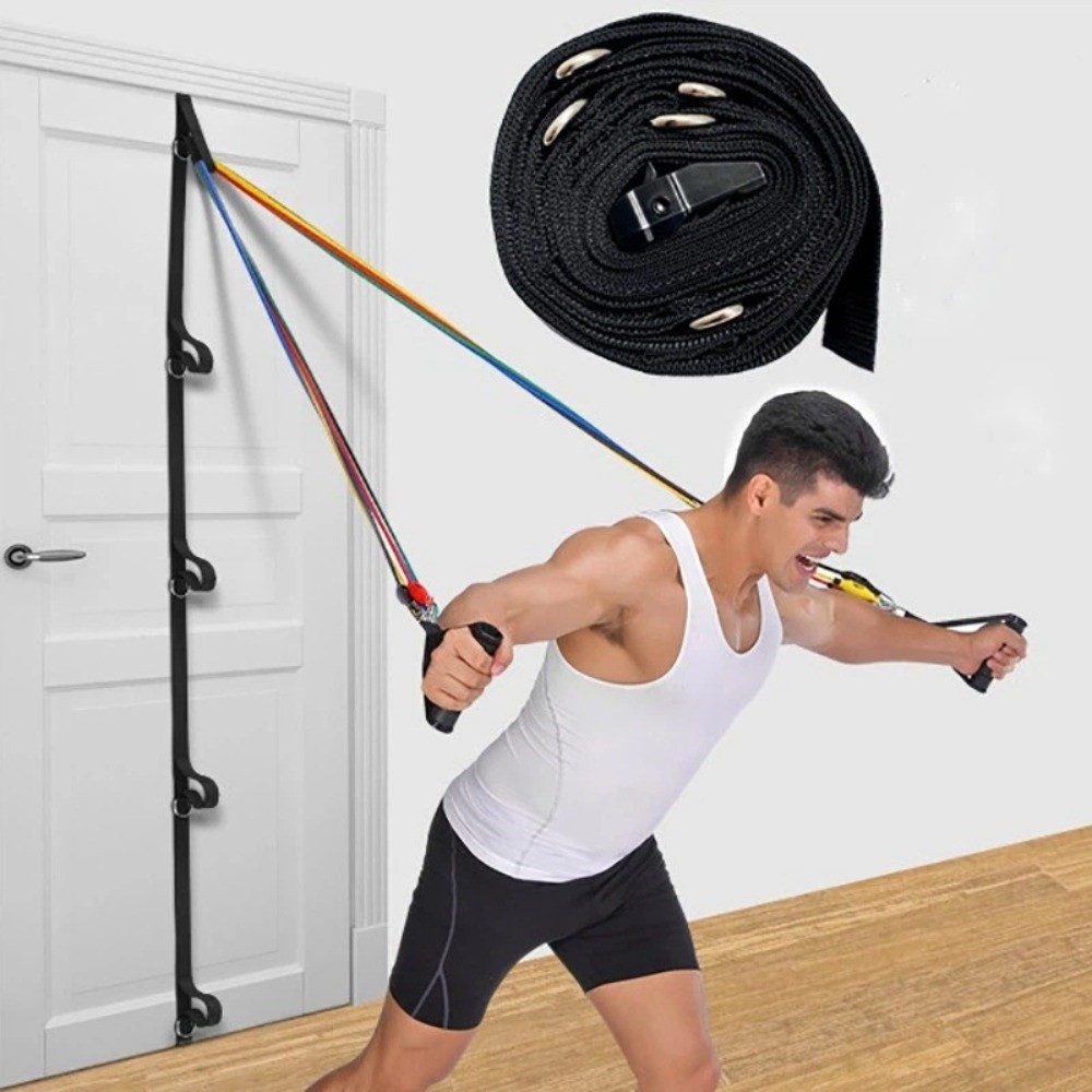 Resistance Bands Set With Handles - 홈 피트니스 도어 앵커 스트랩 펀칭