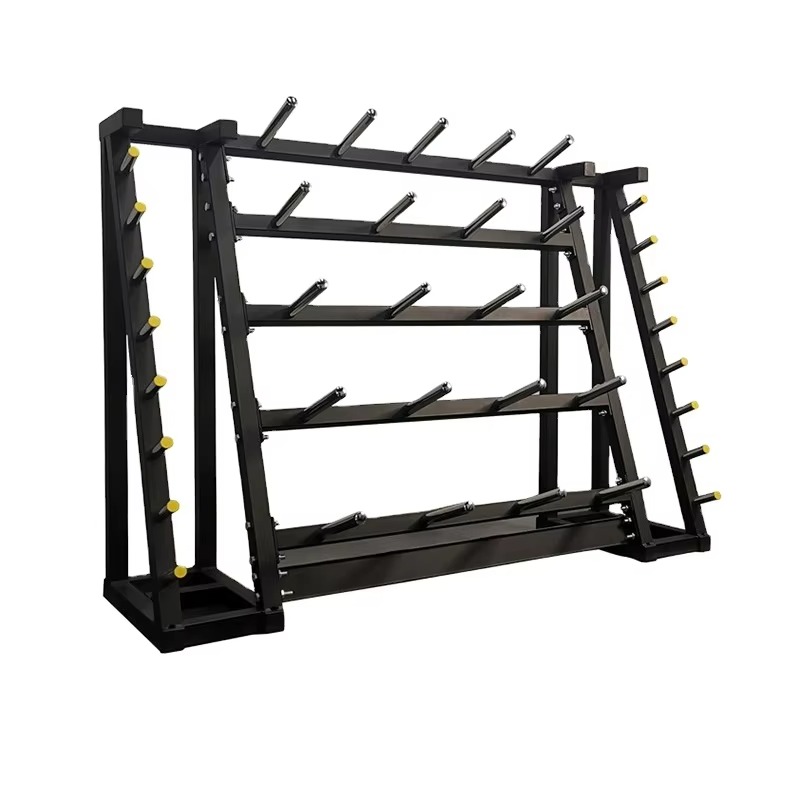 Fitness Equipment - 접이식 다기능 스틸 바벨 플레이트 보관