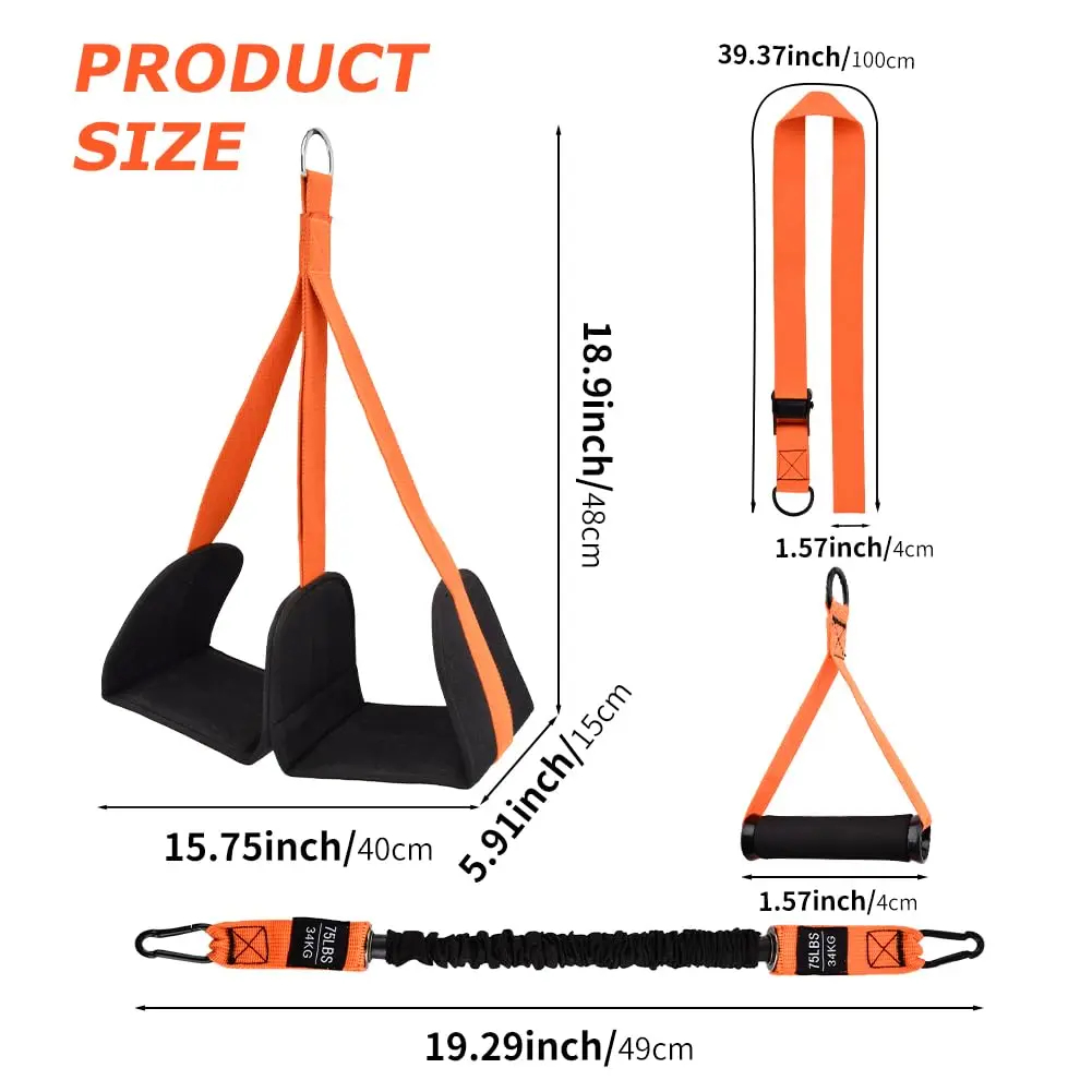 Resistance Bands Set With Handles - 풀업 보조 밴드 세트 저항 스트랩