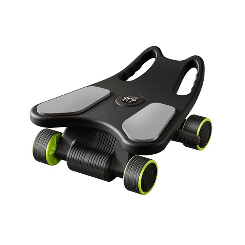 Ab Roller Wheel With Elbow Support - 팔꿈치 지지대가 있는 복근 롤러, 4륜