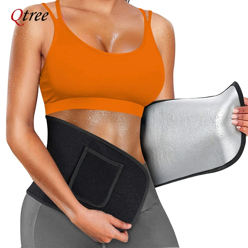 Sweat Waist Trainer Belt Neoprene - Qtree 허리 신처 바디 셰이퍼 랩