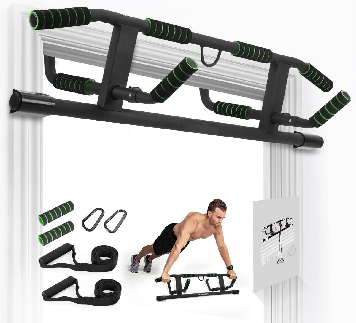 Door Pull Up Bar No Screw - 문틀에 설치하는 무나사식 풀업바, 턱걸이바, 딥스