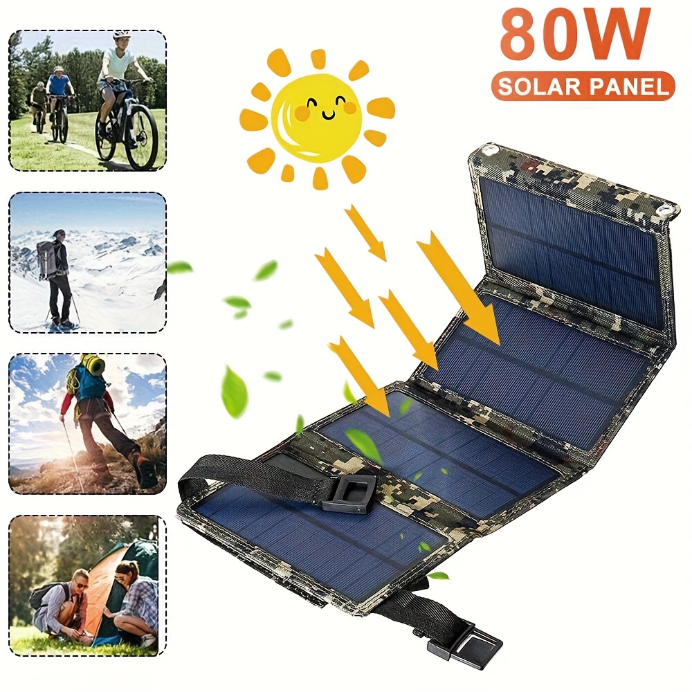 Hiking - [태양광 패널] 80W 휴대용 접이식 태양광