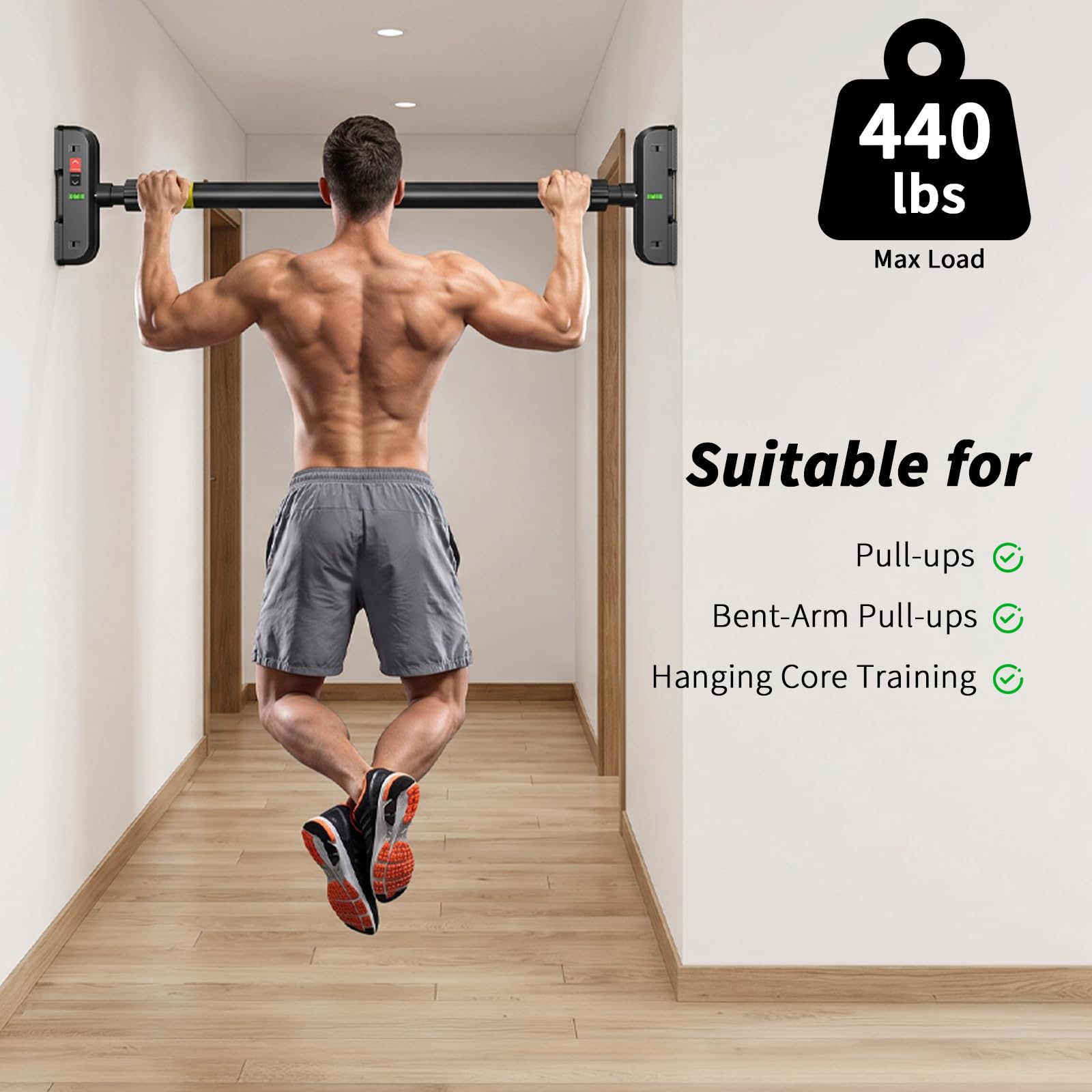 Door Pull Up Bar No Screw - 문틀용 풀업바, 나사 없는 도어 프레임