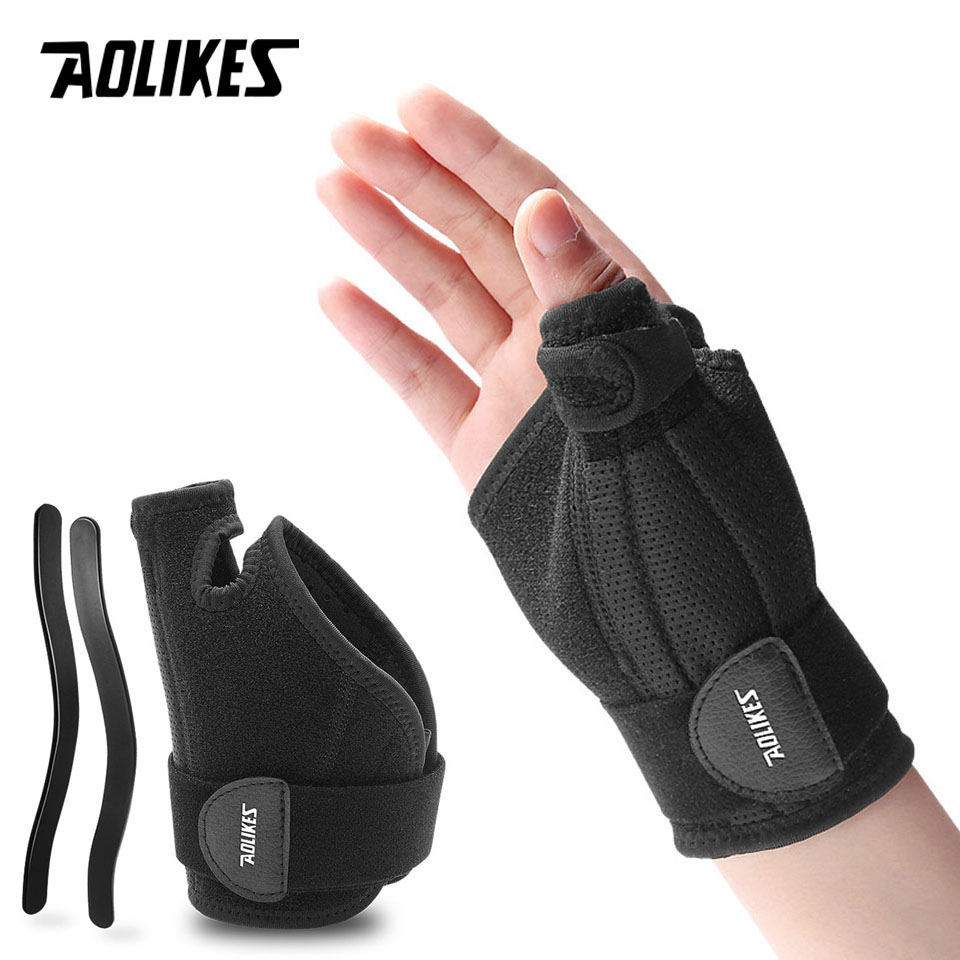 Wrist Wraps Weightlifting Support - AOLIKES 손목 버팀대, 팔뚝 염좌 지지대,