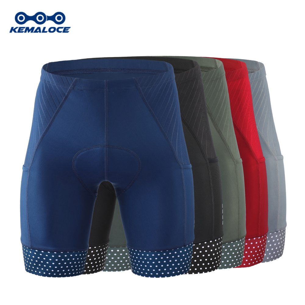 Padded Cycling Shorts 5D Gel - KEMALOCE-남성용 사이클링 반바지 5D 젤 패딩