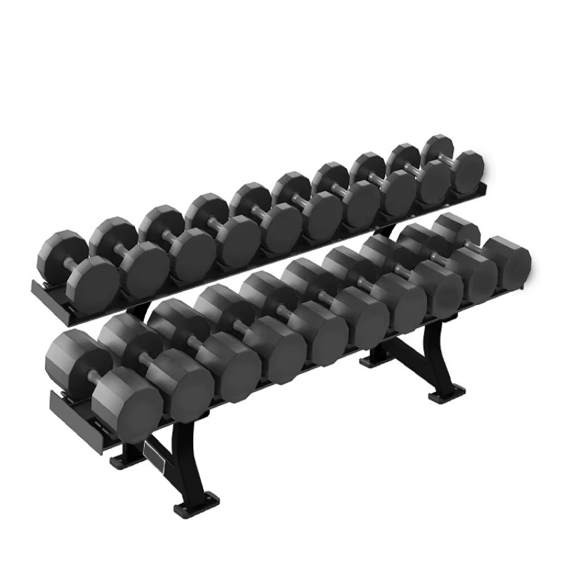 Fitness Equipment - 2단 10쌍 덤벨 보관 랙, 근력
