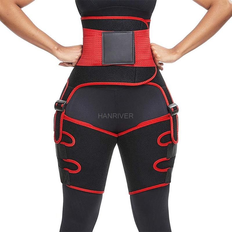 Sweat Waist Trainer Belt Neoprene - 허리 및 허벅지 트리머 이중 압축