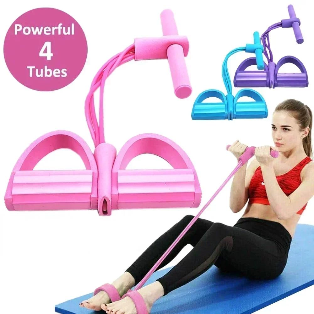 Pilates Bar Kit With Resistance Bands - 4/6 레벨 저항 밴드 미끄럼 방지