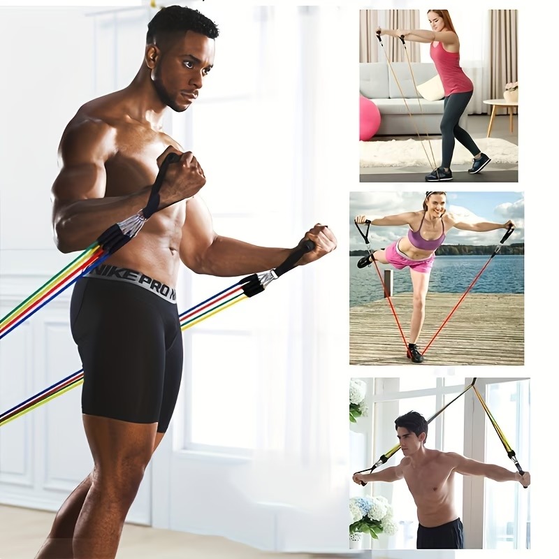 도어 앵커, 운동 밴드, 손잡이, 핸드백, 허벅지 밴드 - Pilates Bar Kit With Resistance Bands 리뷰 및 가격