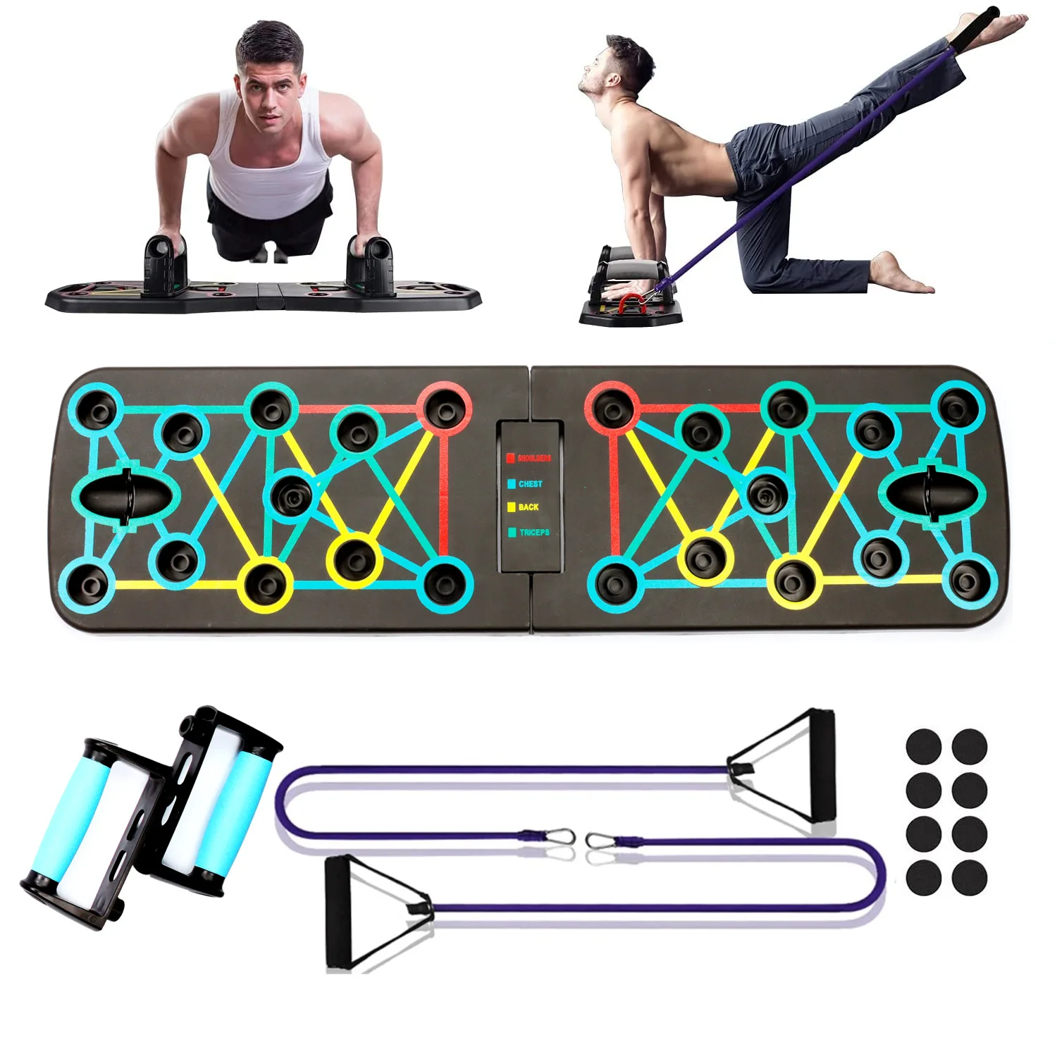 접이식 다기능 푸쉬업 보드 홈 바디빌딩 근력 트레이너 - Push Up Board Foldable Multi Function 리뷰 및 가격