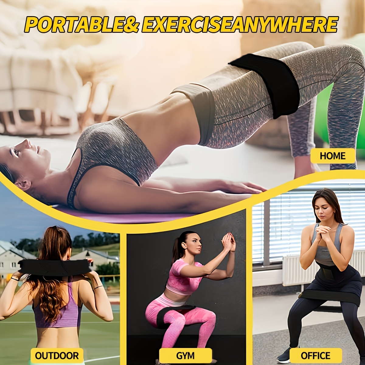 3개 세트 저항 밴드, 다리 및 엉덩이 운동용 탄성 운 - Pilates Bar Kit With Resistance Bands 리뷰 및 가격