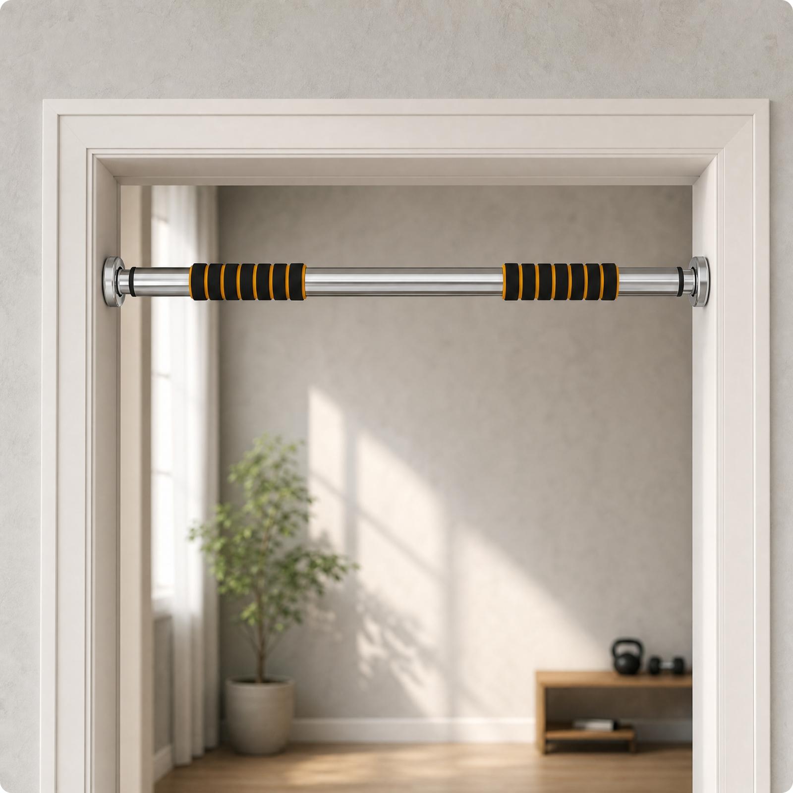 휴대용 도어 프레임 턱걸이 바 홈짐 스틸 풀업 바 조절 - Door Pull Up Bar No Screw 리뷰 및 가격