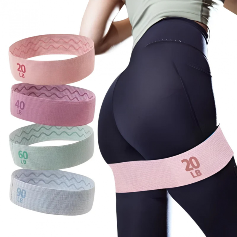 20-90LB 패브릭 탄성 밴드 피트니스 저항 밴드 요 - Pilates Bar Kit With Resistance Bands 리뷰 및 가격