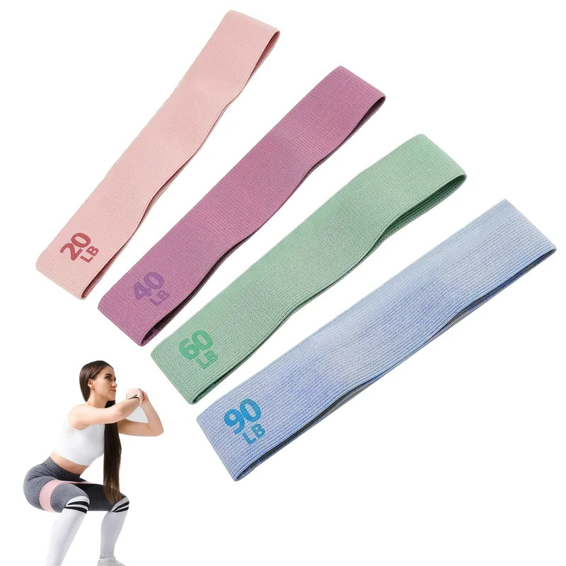 20-90LB 패브릭 탄성 밴드 피트니스 저항 밴드 요 - Pilates Bar Kit With Resistance Bands 리뷰 및 가격