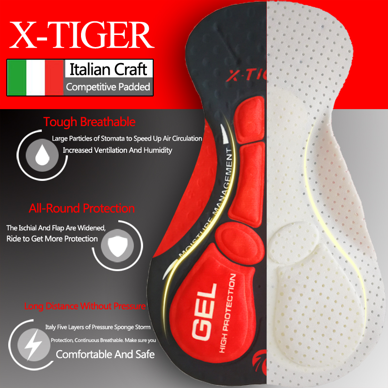 X-TIGER 사이클링 빕스 반바지, 5D 젤 패딩,  - Padded Cycling Shorts 5D Gel 리뷰 및 가격