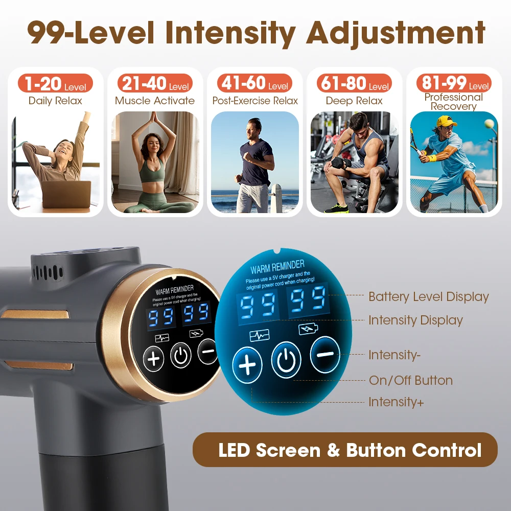 전기 근막 마사지건 24W 99단계 조절 가능 11개  - Electric Massage Gun Deep Tissue 리뷰 및 가격