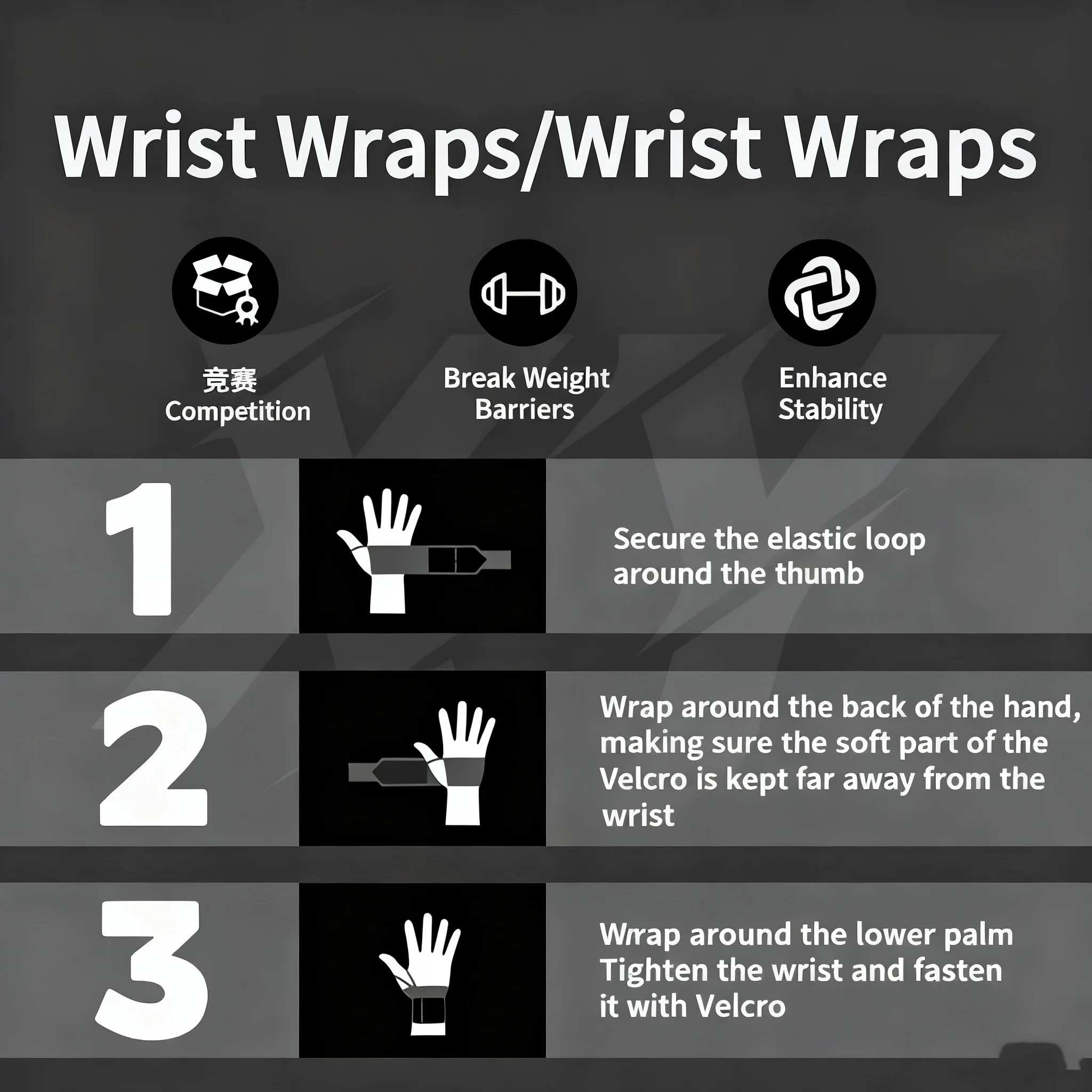 1쌍 짐 스포츠 웨이트 리프팅 손목 보호대 손목 스트랩 - Wrist Wraps Weightlifting Support 리뷰 및 가격