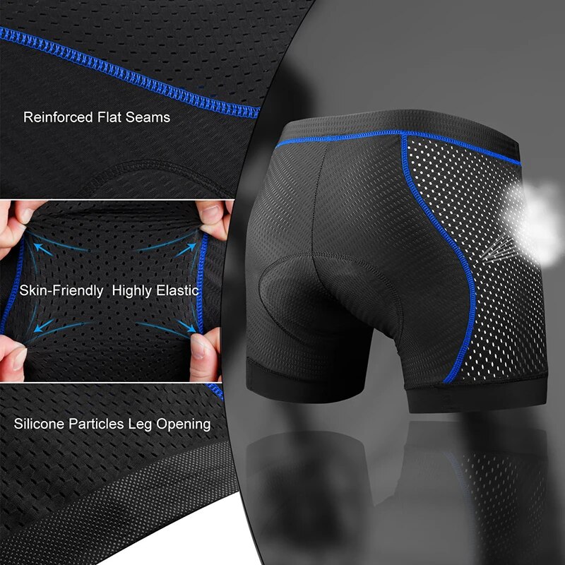 X-TIGER 남성용 사이클링 속옷 반바지, 5D 패딩 - Padded Cycling Shorts 5D Gel 리뷰 및 가격