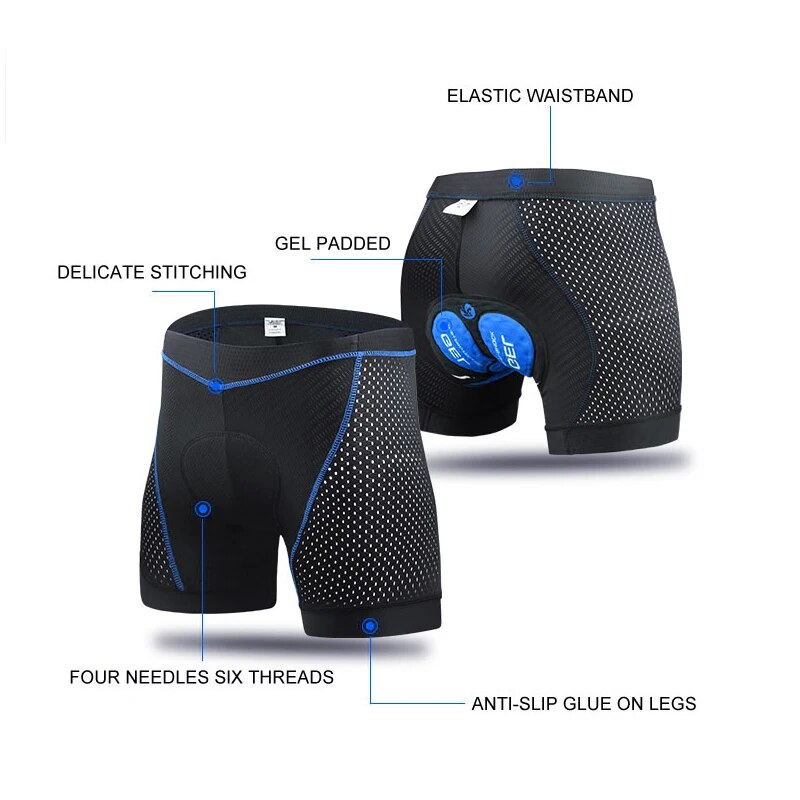 X-TIGER 남성용 사이클링 속옷 반바지, 5D 패딩 - Padded Cycling Shorts 5D Gel 리뷰 및 가격
