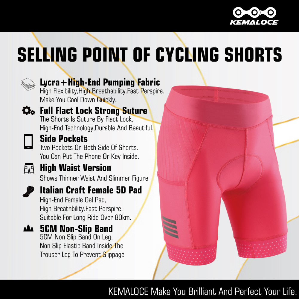 KEMALOCE 여성용 통기성 사이클링 반바지, 여성용 - Padded Cycling Shorts 5D Gel 리뷰 및 가격