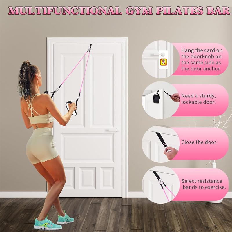다기능 필라테스 바 키트(탄성 저항 밴드 포함) 조절  - Pilates Bar Kit With Resistance Bands 리뷰 및 가격