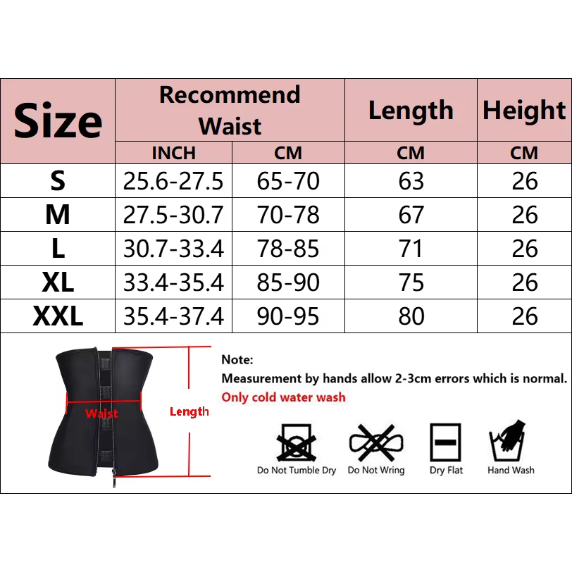여성용 허리 트레이너 바디 쉐이퍼 후크 지퍼 뷔스티에  - Sweat Waist Trainer Belt Neoprene 리뷰 및 가격