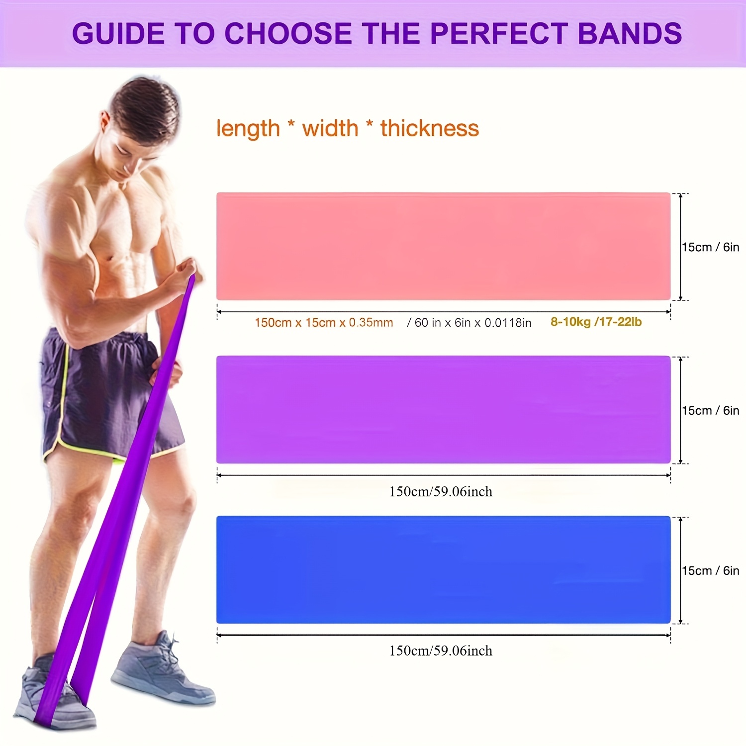 남성과 여성을 위한 1/3개 저항 밴드 - 요가 필라테 - Pilates Bar Kit With Resistance Bands 리뷰 및 가격