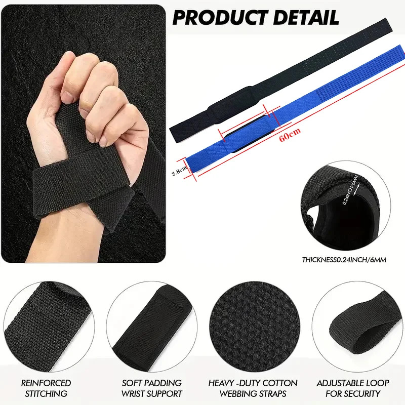 역도 손목 스트랩 근력 트레이닝 조절 가능 미끄럼 방지 - Wrist Wraps Weightlifting Support 리뷰 및 가격