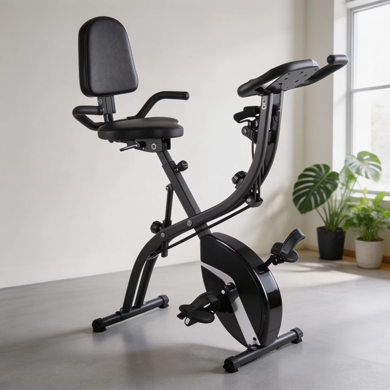 가정용 접이식 운동 자전거 LCD 디스플레이 배터리 구 - Exercise Bike Magnetic Resistance 리뷰 및 가격