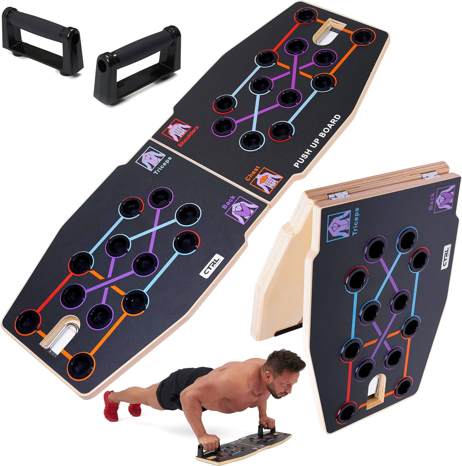 다기능 접이식 원목 푸쉬업 보드 원목 홈 피트니스 키트 - Push Up Board Foldable Multi Function 리뷰 및 가격