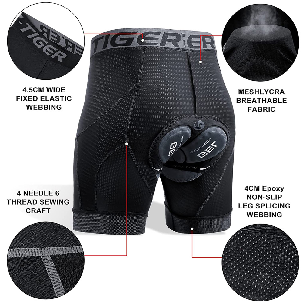 X-TIGER 남성용 사이클링 속옷 반바지 5D 패딩  - Padded Cycling Shorts 5D Gel 리뷰 및 가격