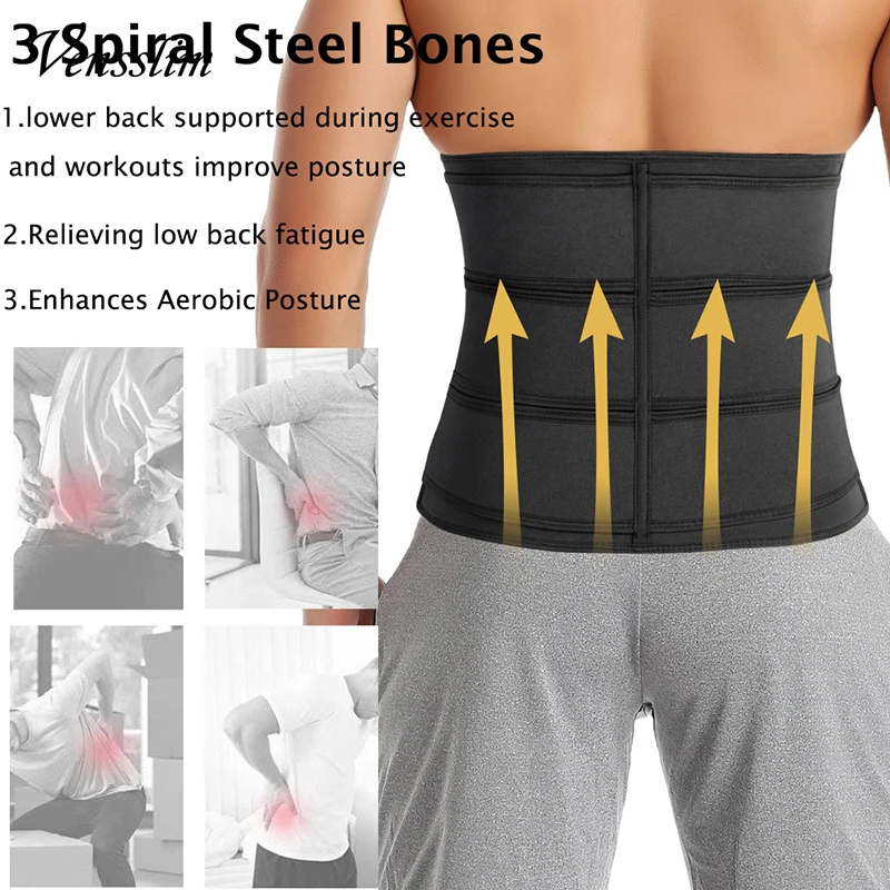 Vensslim 남성 허리 트레이너 트리머 핫 네오프렌 - Sweat Waist Trainer Belt Neoprene 리뷰 및 가격