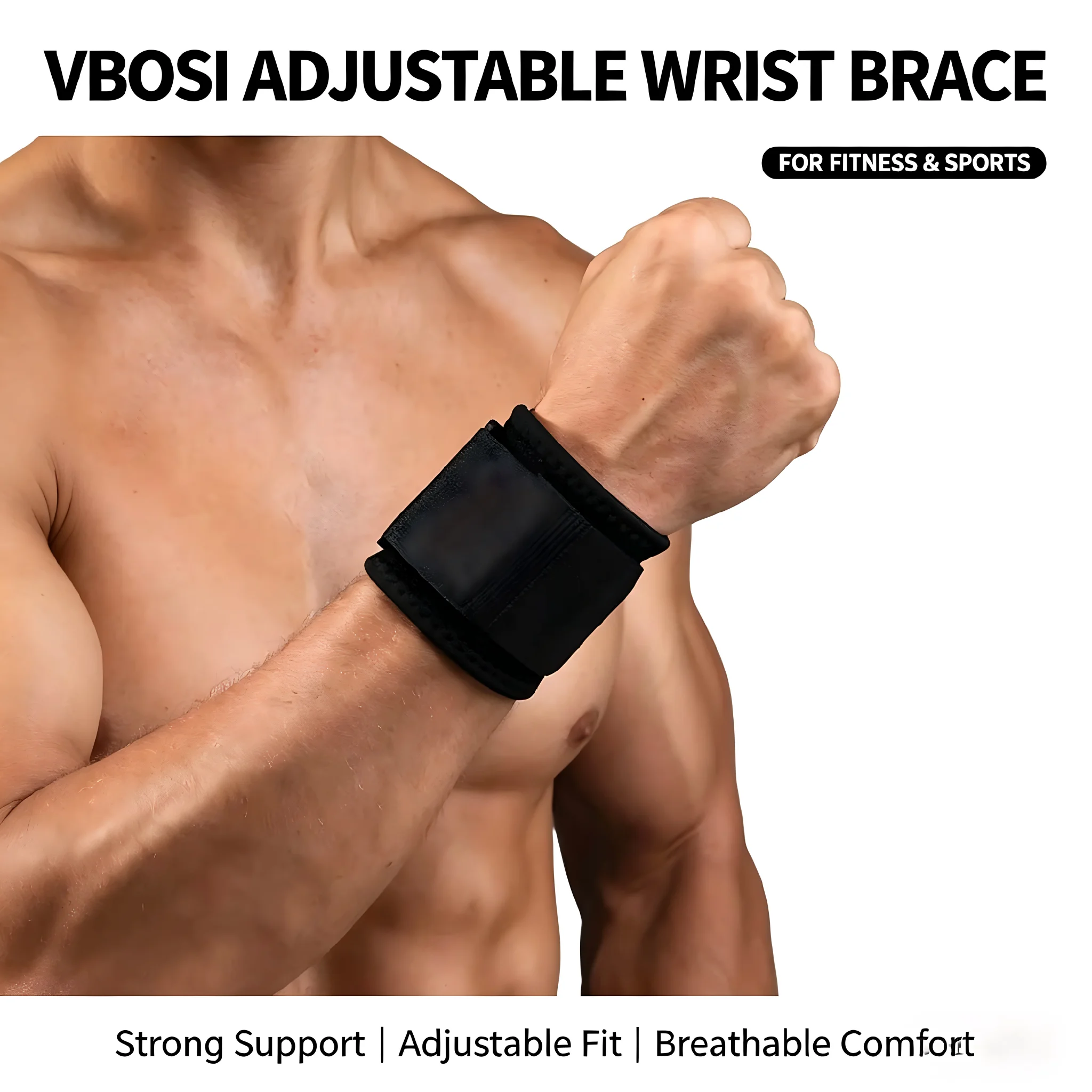 전문가용 통기성 손목 보호대(리프팅용), 조절 가능한  - Wrist Wraps Weightlifting Support 리뷰 및 가격