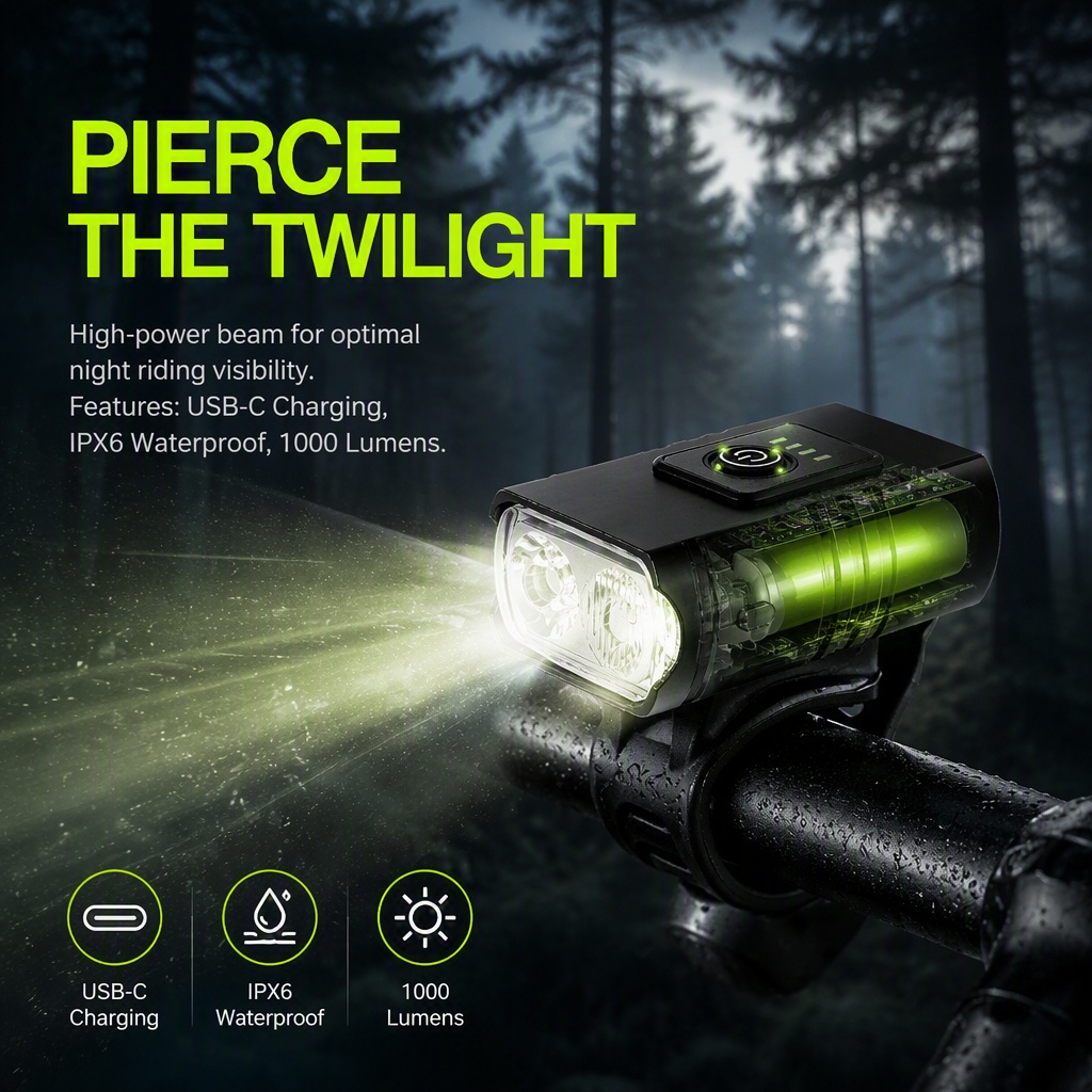 자전거 라이트 USB 충전식 LED 자전거 헤드라이트  - Rechargeable Bicycle Headlight 1000 Lumen 리뷰 및 가격