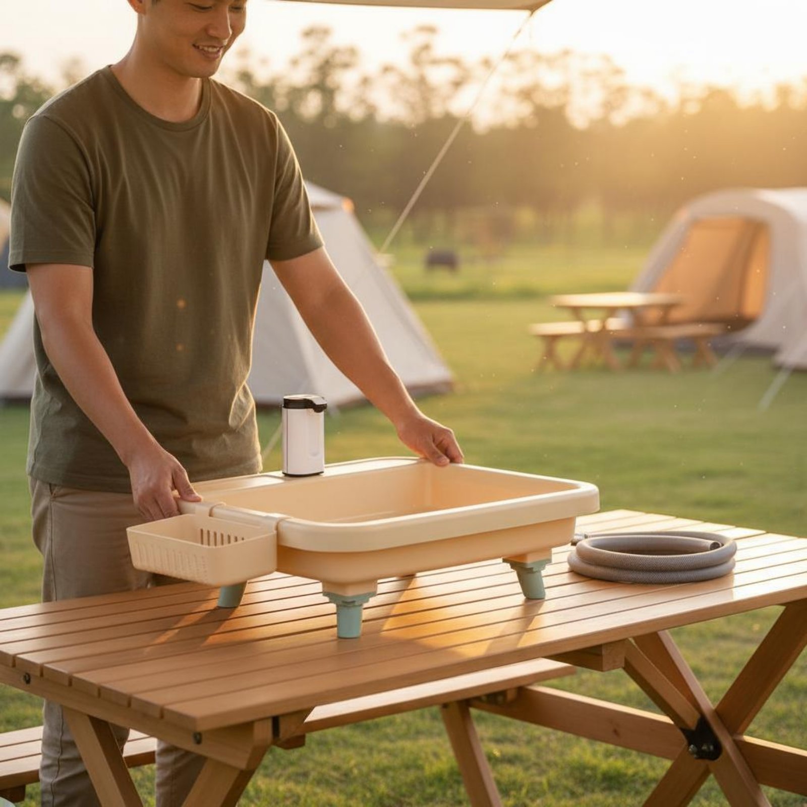 휴대용 손씻기 스테이션, 원터치 기능 캠핑용 세척 스테 - Camping 리뷰 및 가격