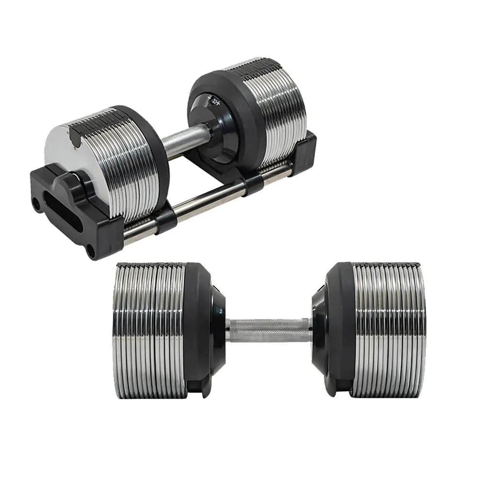 조절 가능한 스테인리스 스틸 덤벨 헬스 장비 보디빌더  - Adjustable Dumbbell Pair 40Kg 리뷰 및 가격