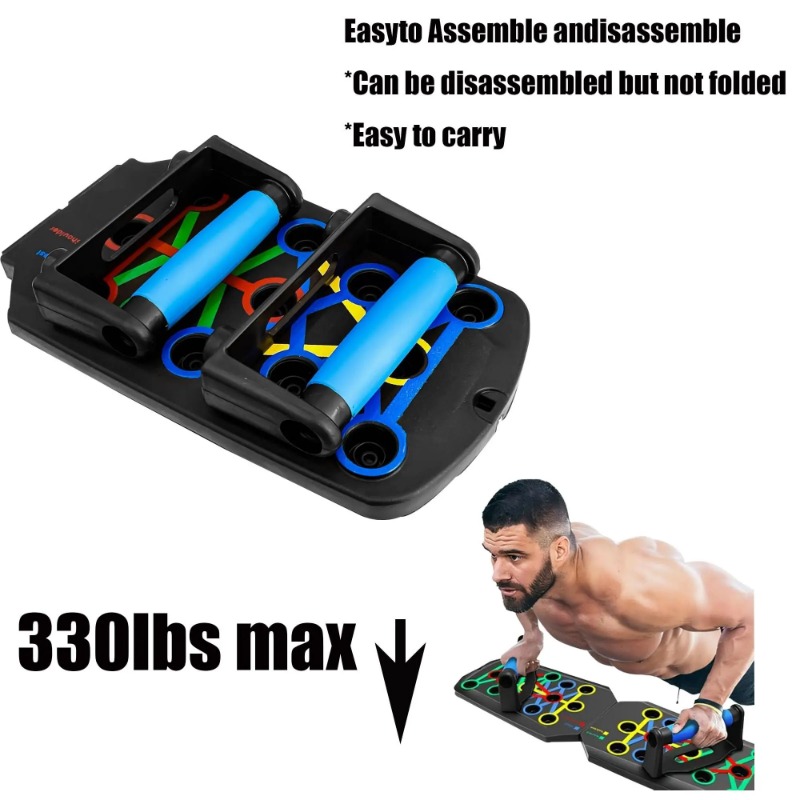 저항 밴드가 있는 접이식 푸시업 보드, 다기능 푸시업  - Push Up Board Foldable Multi Function 리뷰 및 가격